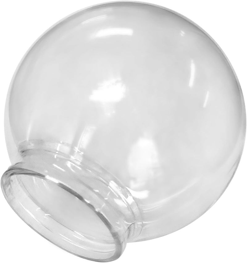 BEAM Lighting Plastics Your Diffuser Source Beam Lighting 6-inch Clear Acrylic Replacement Globe - Cover for Ceiling, Wall Fixtures, Lamp Posts, or Streetlights - Image 2